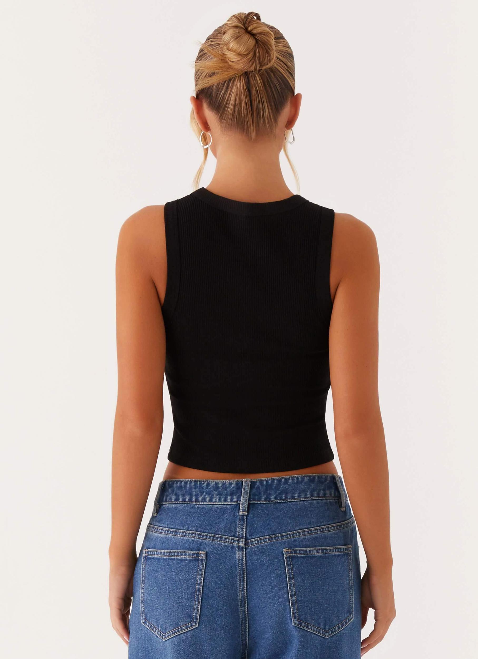 Veda Tank Top - Black Product Image