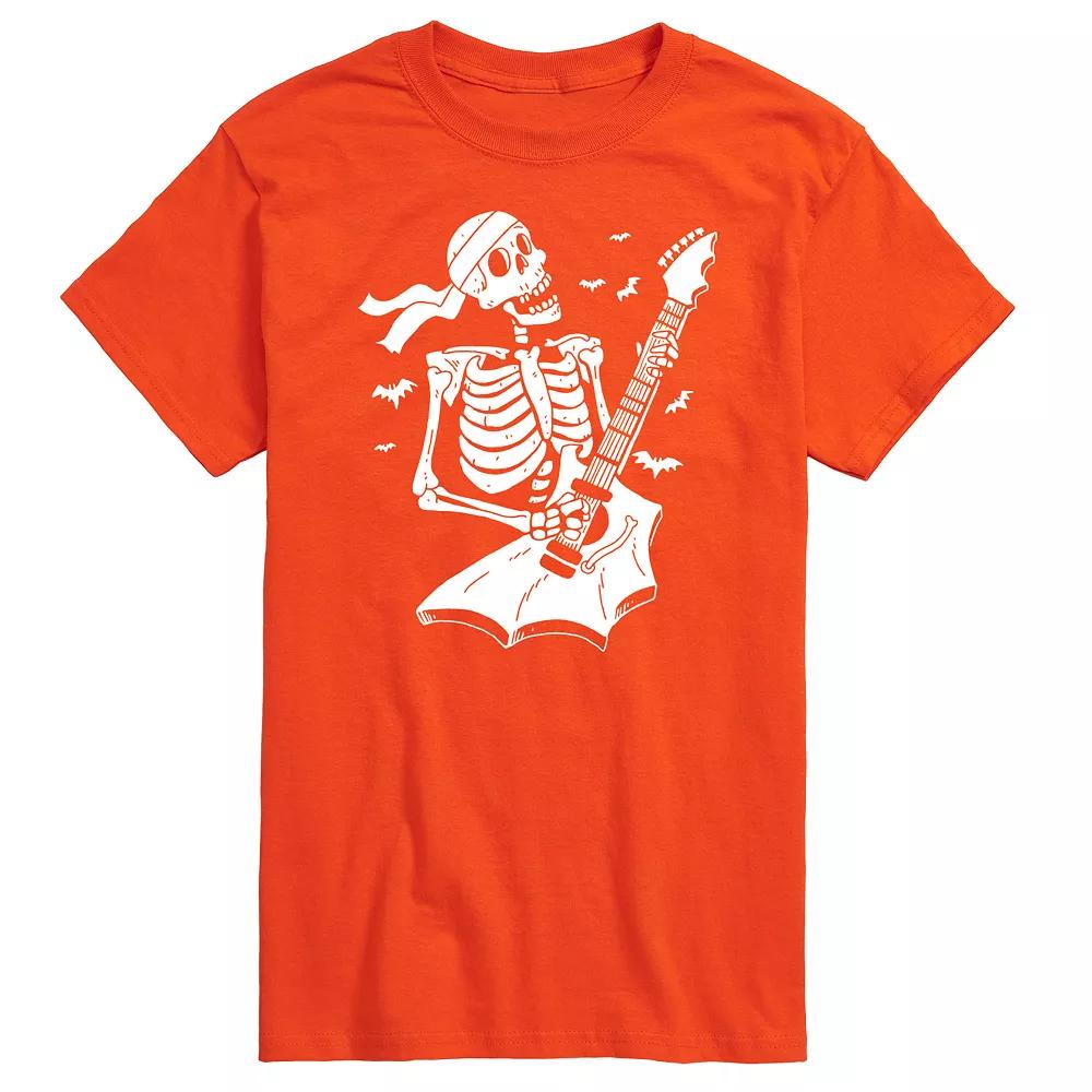 Men's Skeleton Guitar Graphic Tee,  Product Image