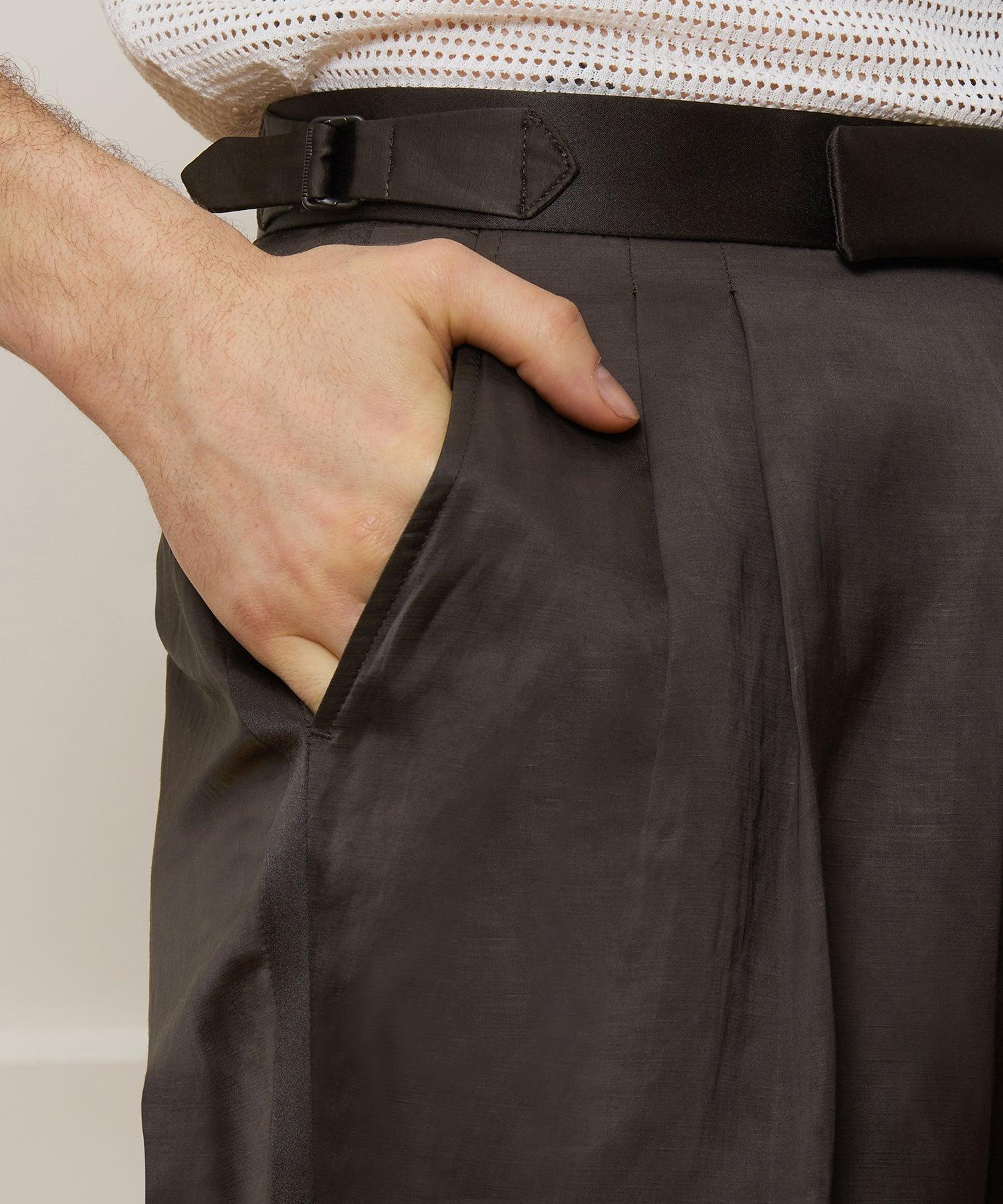 Relaxed Italian Tuxedo Trouser Product Image