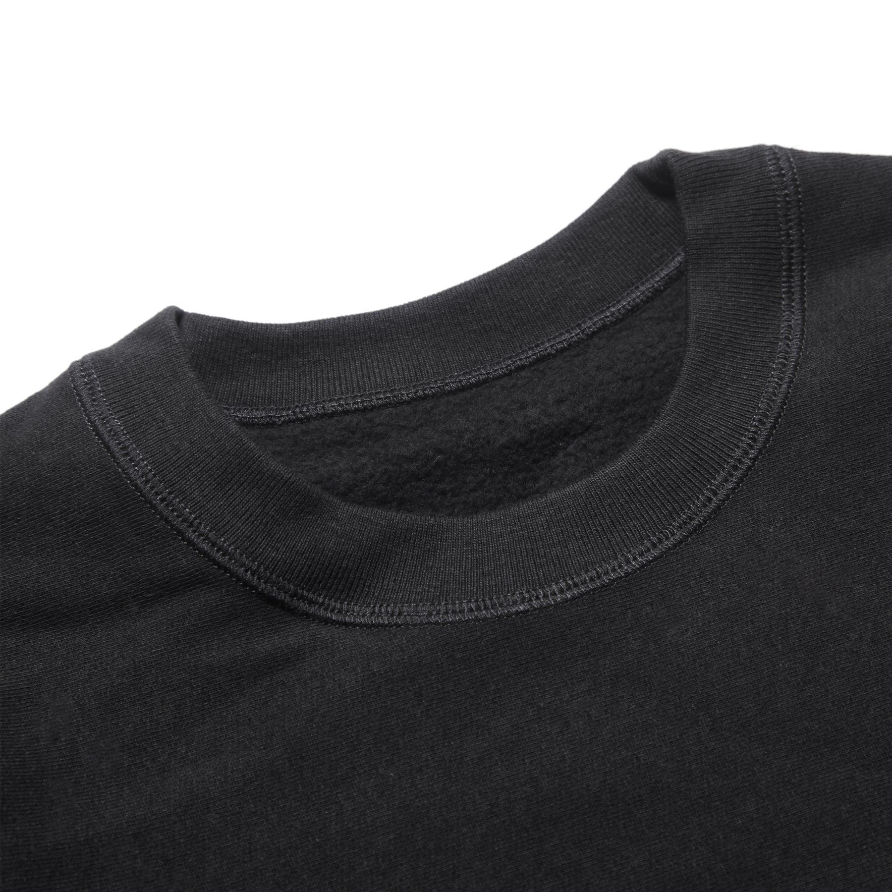 Blacksmith - Cross-Grain Staple Crewneck - Black Product Image
