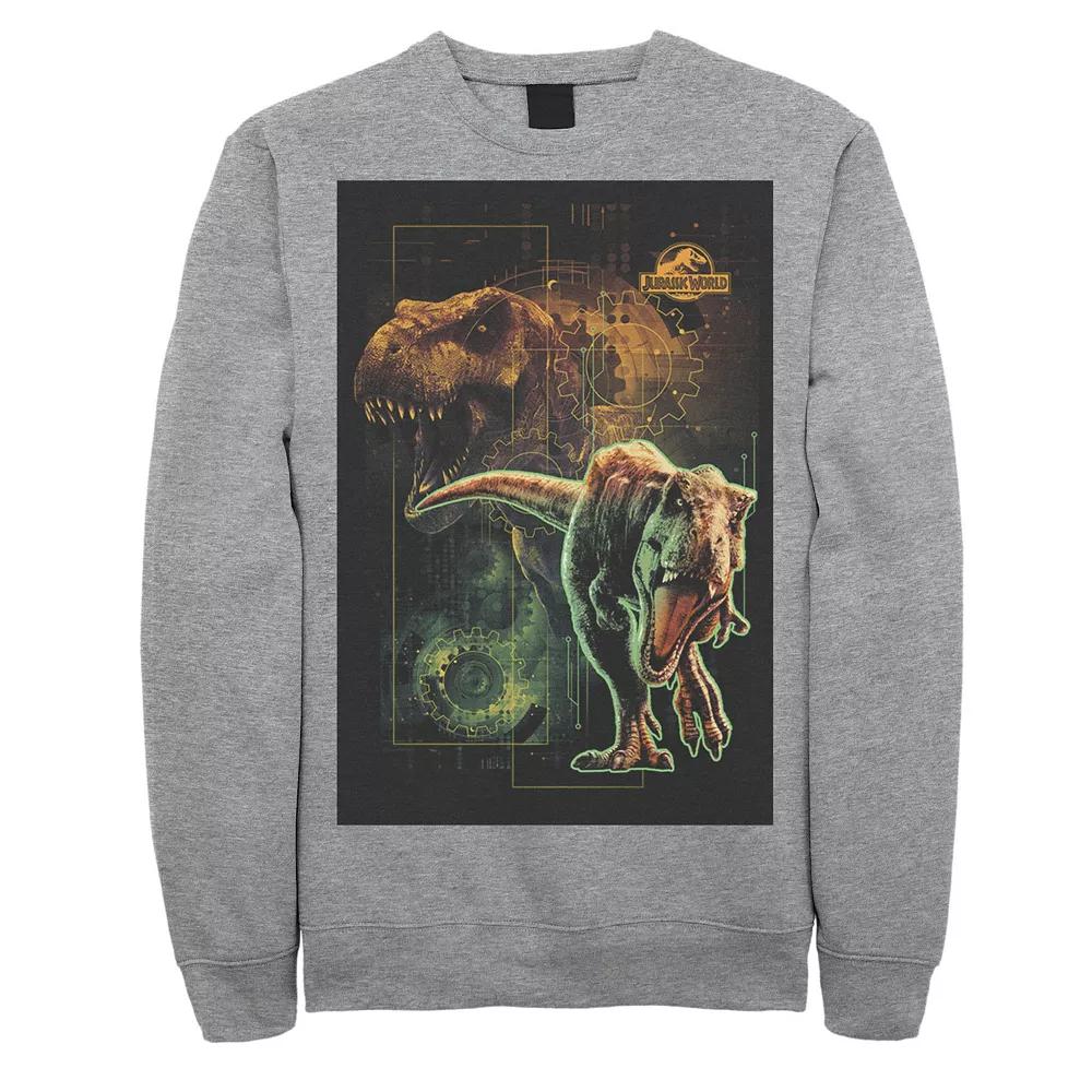 Men's Jurassic World Two T-Rex Tech Schematic Fleece,  Product Image