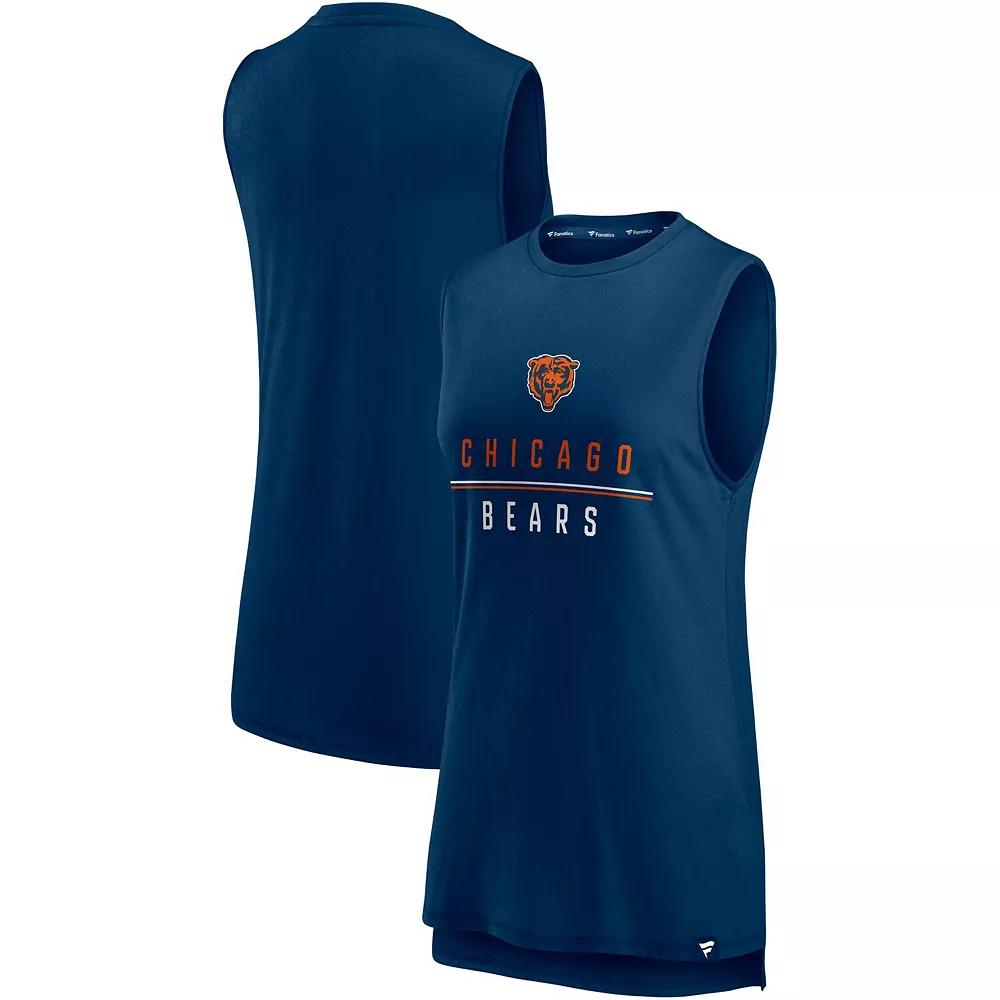 Womens Fanatics Branded Chicago Bears True Contender Tank Top Blue Product Image