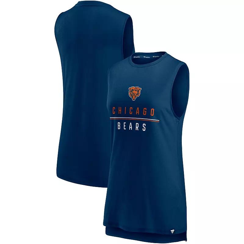 Womens Fanatics Branded Chicago Bears True Contender Tank Top Blue Product Image