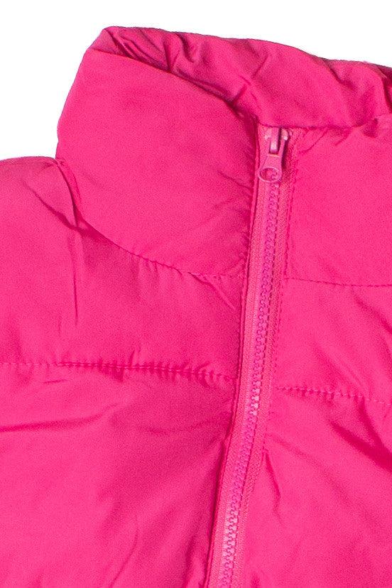 Cropped Puffer Vest Product Image