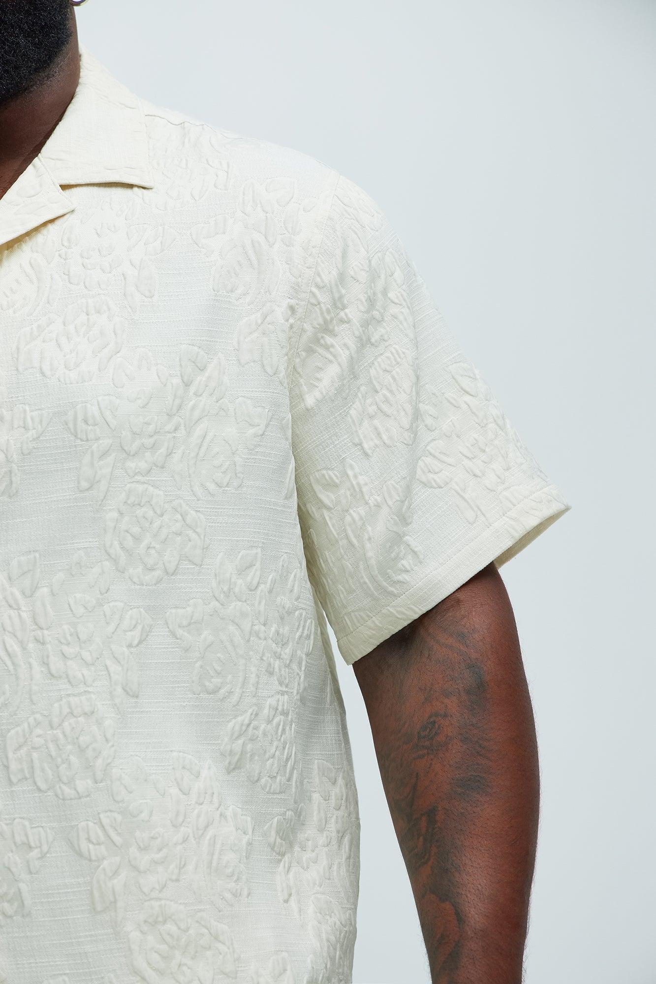 Bartlett Jacquard Shirt - White/combo Product Image