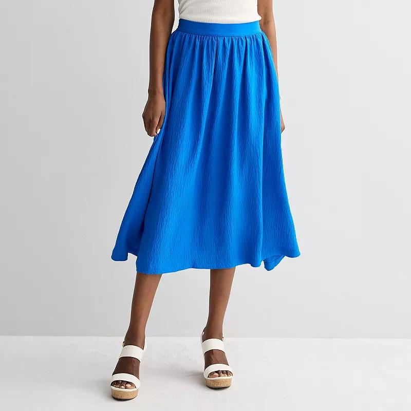 Womens Nine West A-Line Midi Skirt Product Image