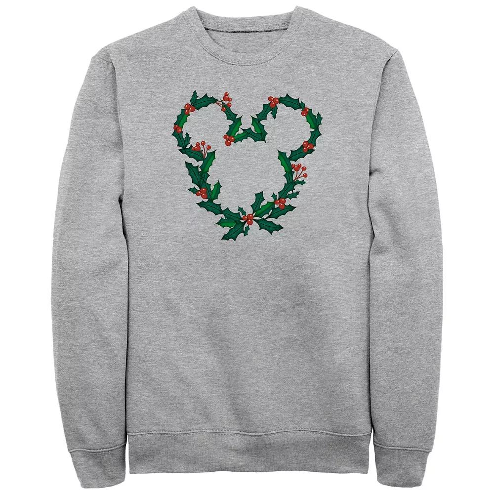 Disney's Mickey Mouse Men's Christmas Wreath Design Fleece,  Product Image