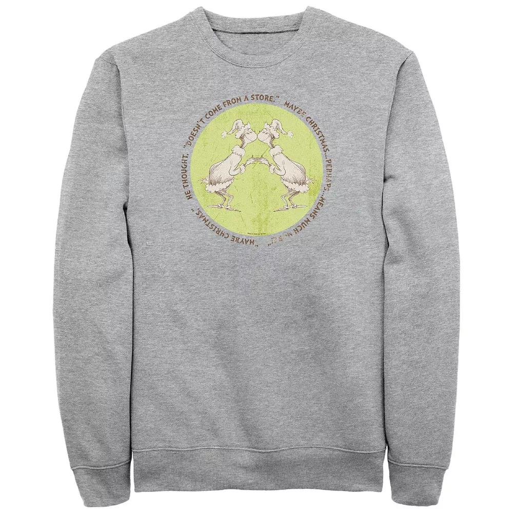 Men's Dr. Seuss Grinch Christmas Perhaps Means Much More Graphic Fleece,  Product Image