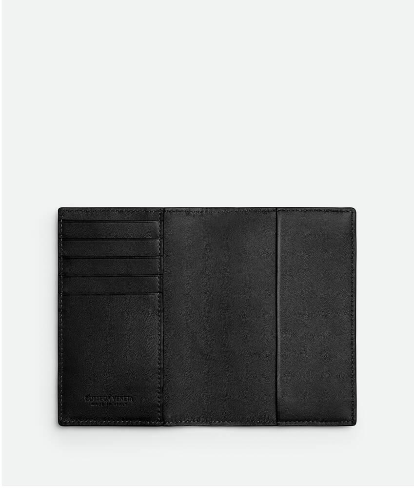 Men's Intrecciato  Passport Case in Black Product Image