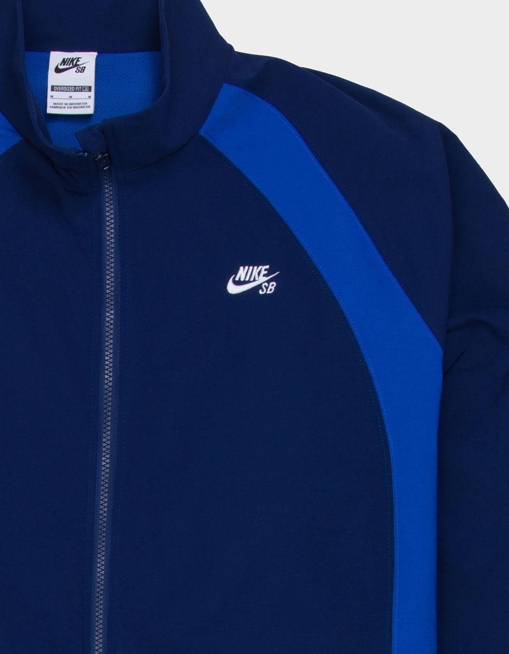 NIKE SB Full Zip Mens Oversized Jacket - BLUE COMBO Product Image