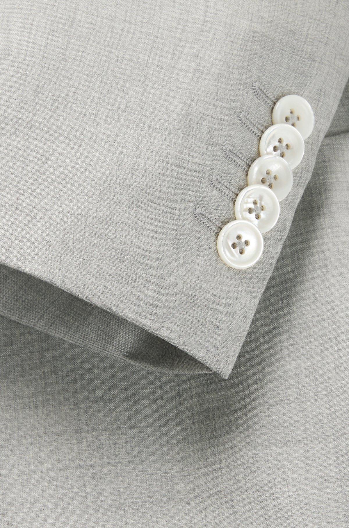 Slim-fit suit in micro-patterned wool and silk Product Image