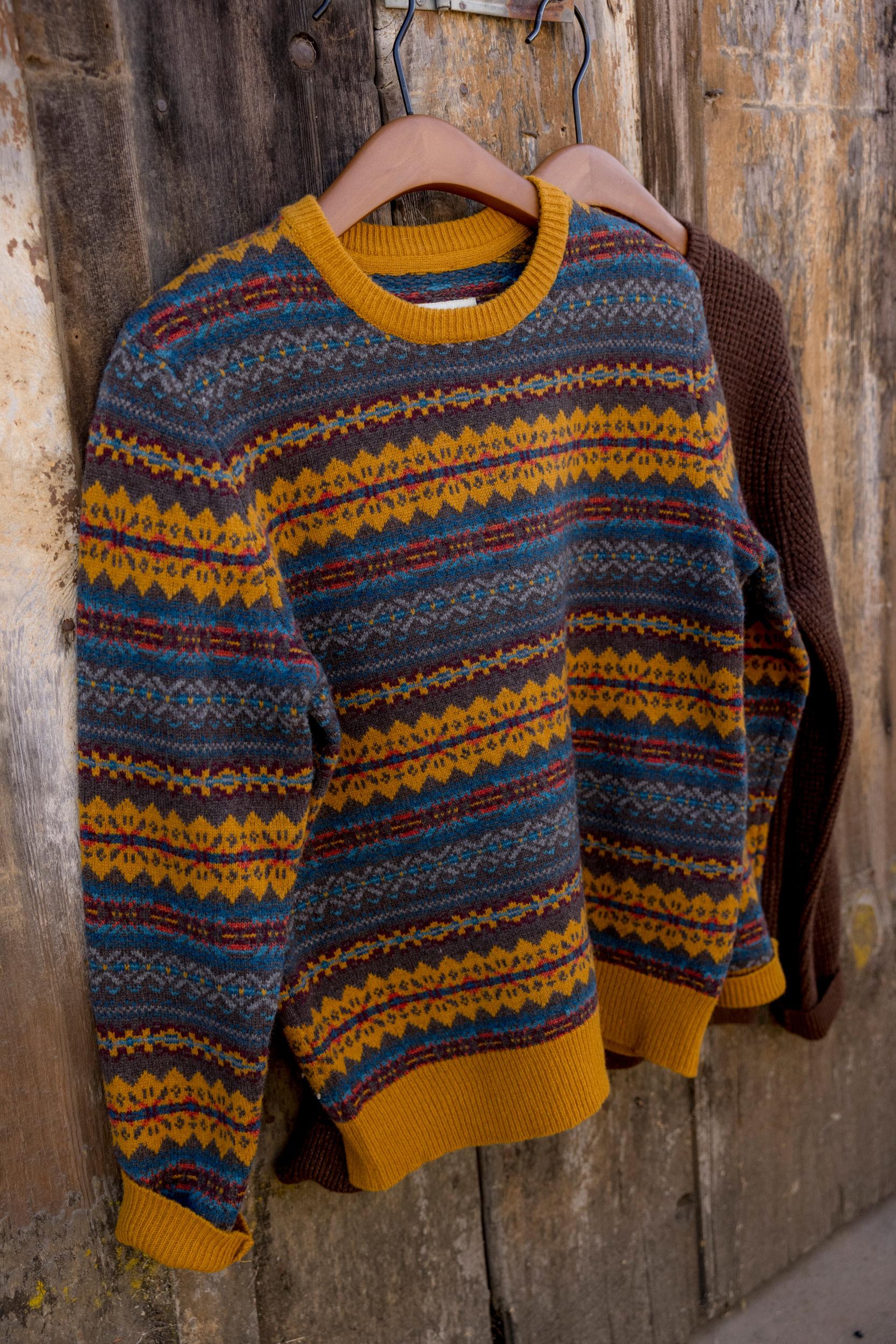 Burns Wool Fair Isle - Brown Multi color Product Image