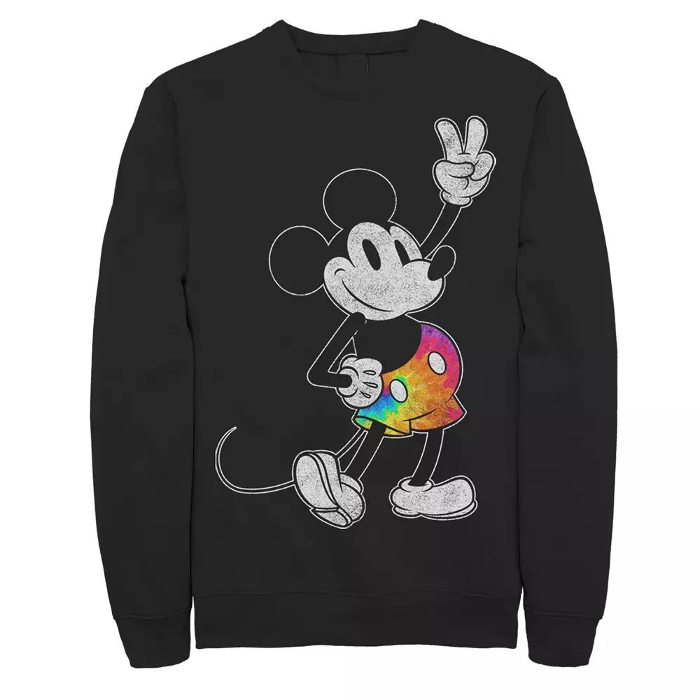 Disney's Mickey And Friends Mickey Tie Dye Pants Portrait Men's Sweatshirt,  Product Image