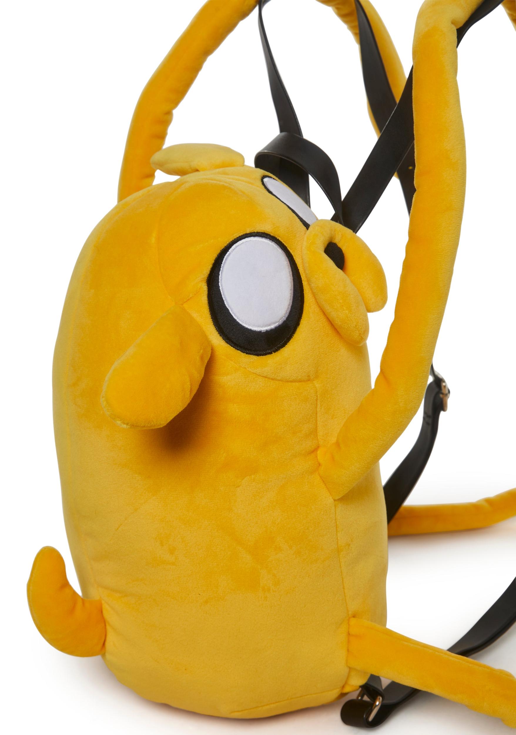 Dolls Kill x Adventure Time Jake The Dog Plush Backpack - Yellow Product Image