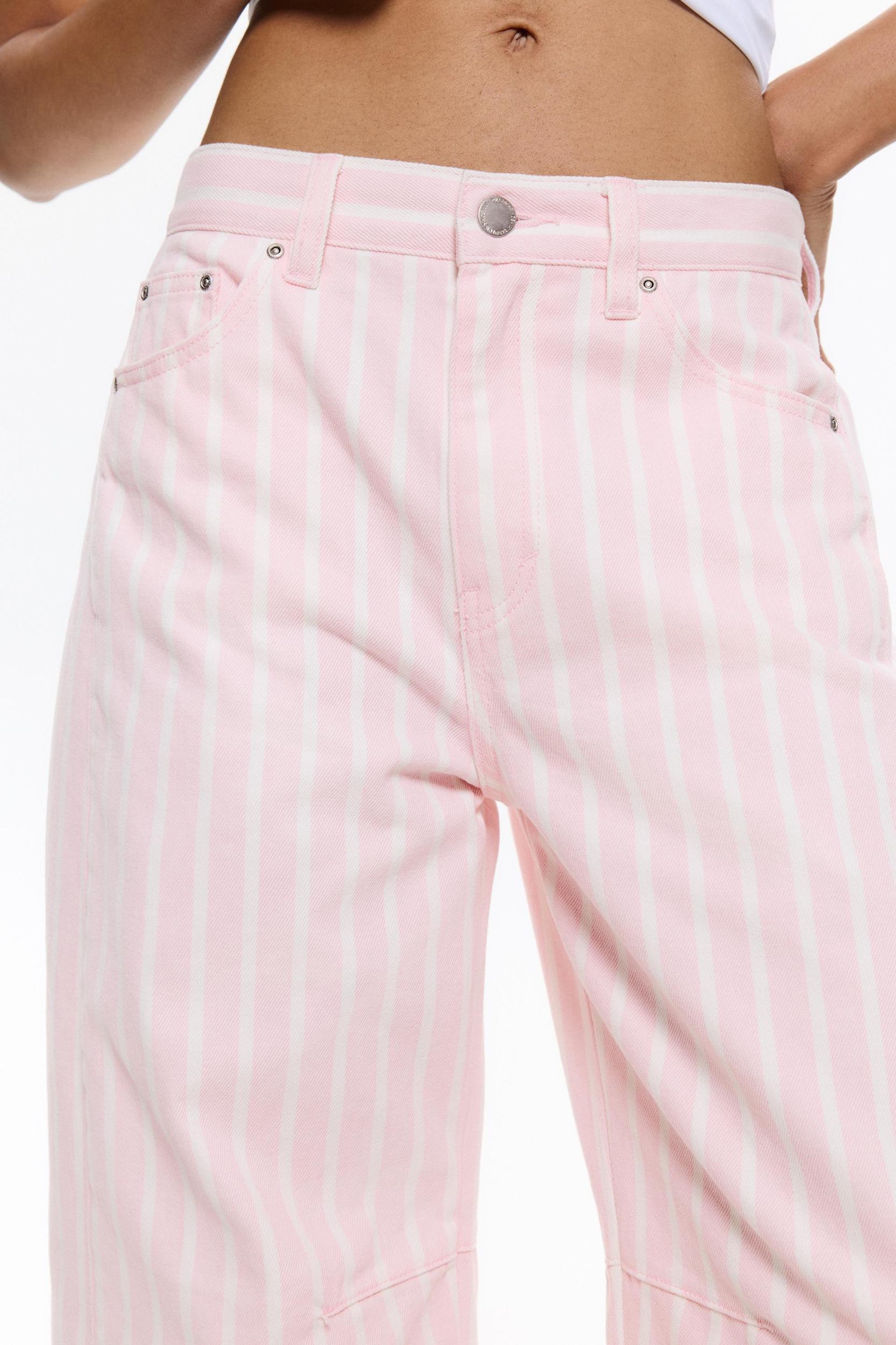Striped balloon jeans Product Image
