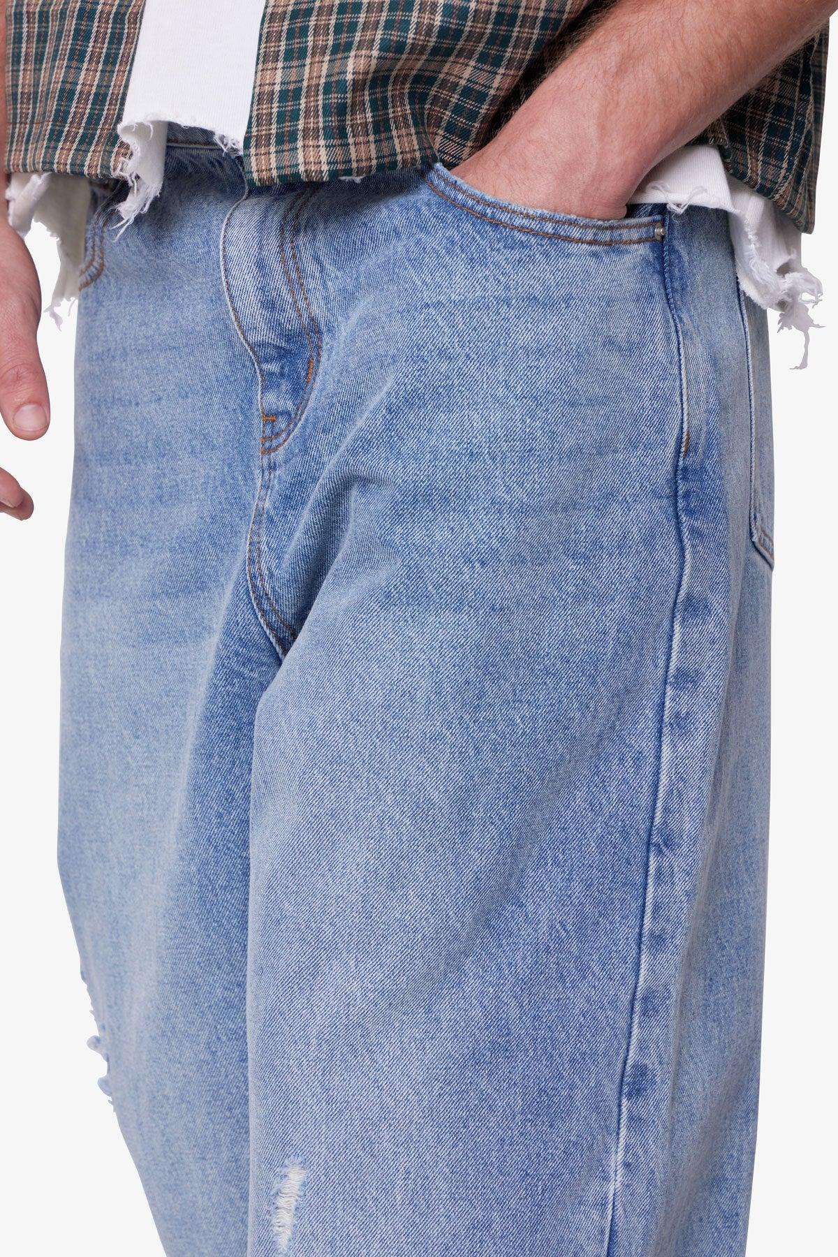 Ultra Baggy Blowout Denim - Washed Vintage Blue Product Image