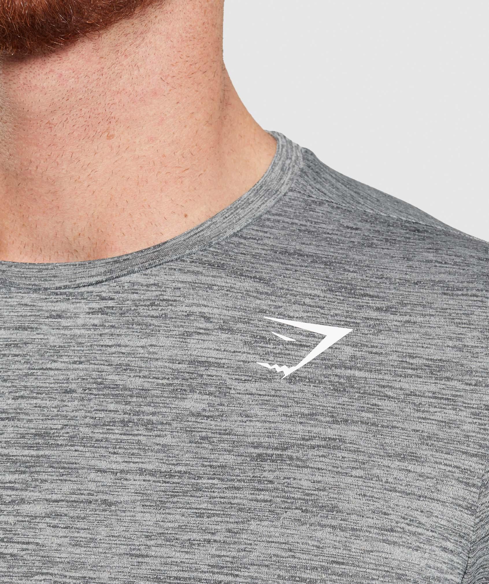 Gymshark Arrival Marl T-Shirt - Silhouette Grey/Light Grey Marl Male Product Image