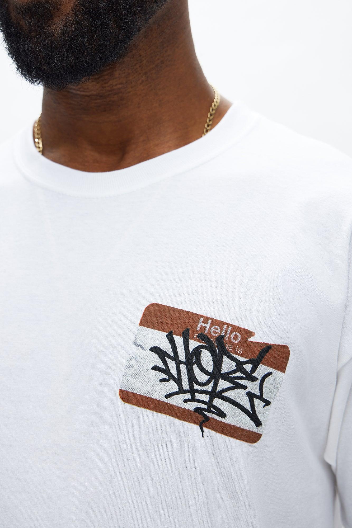 Hate Hurt Hope Short Sleeve Tee - White Male Product Image