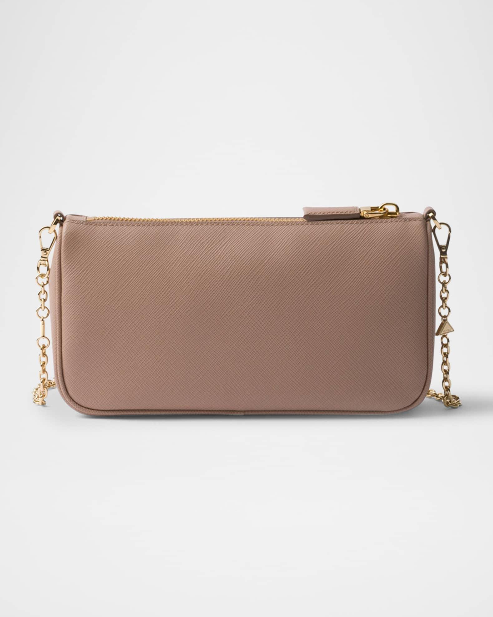 Saffiano Leather Chain Strap Mini Shoulder Bag Product Image