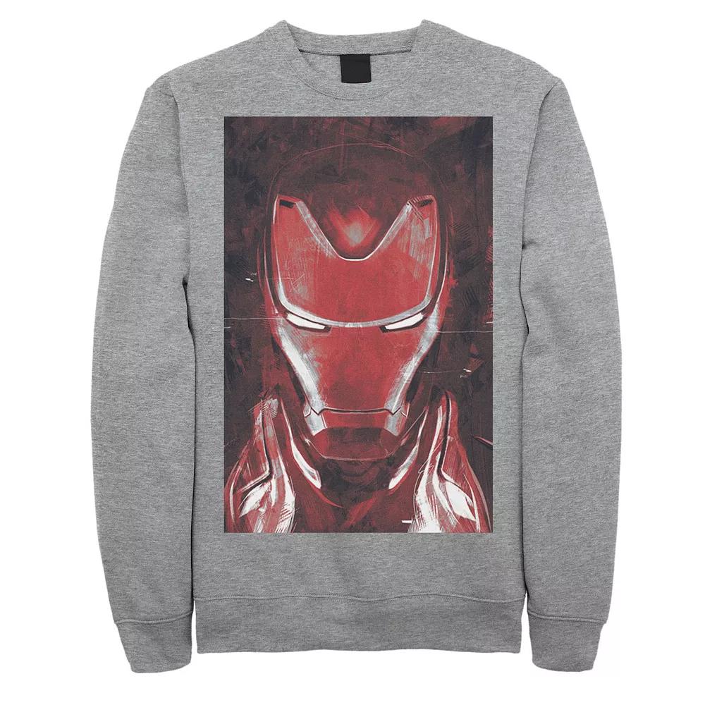 Men's Marvel Avengers Endgame Red Iron Man Portrait Graphic Fleece Pullover,  Product Image