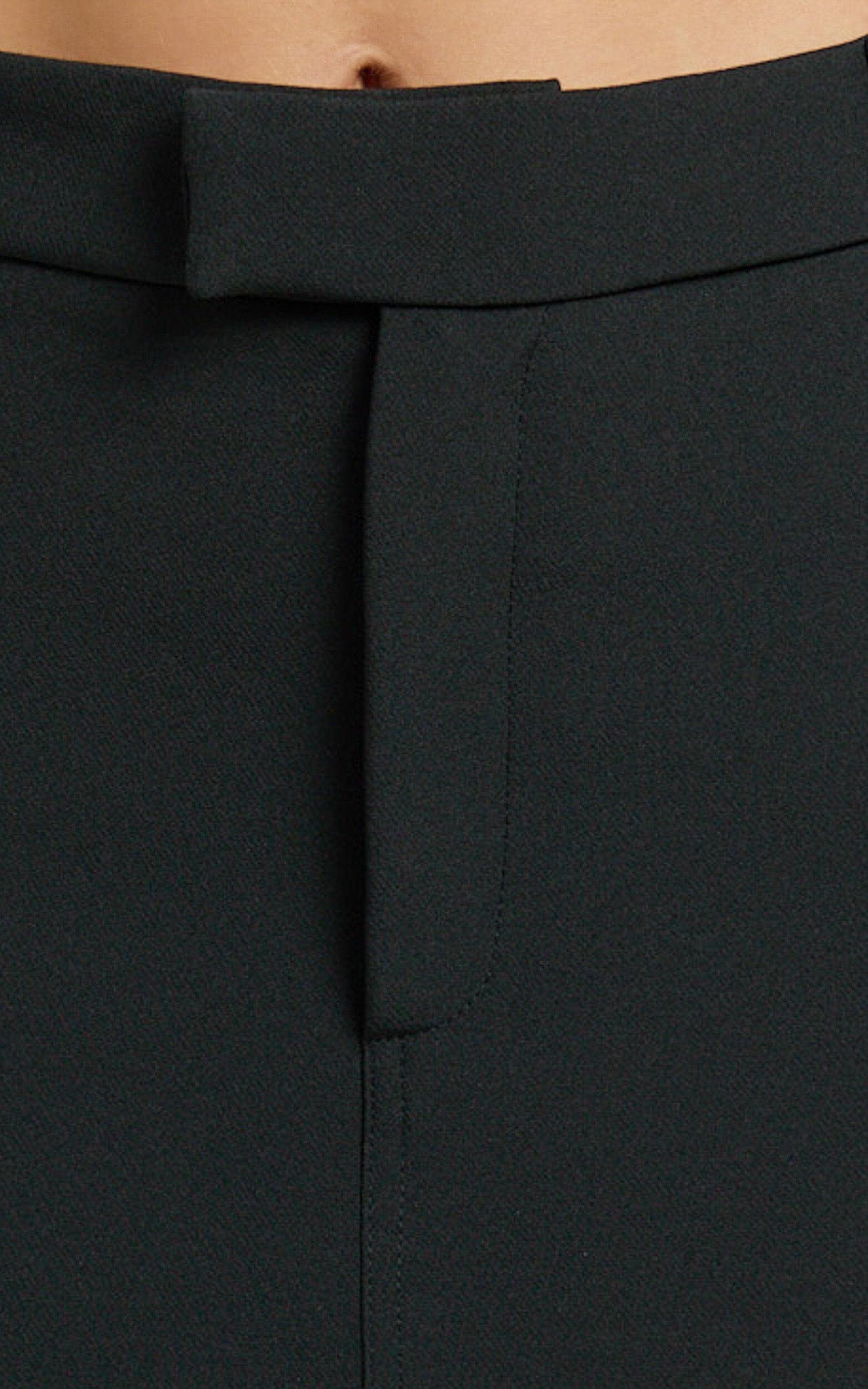 Ursula Mini Skirt - Structured Tailored Skirt in Black Product Image