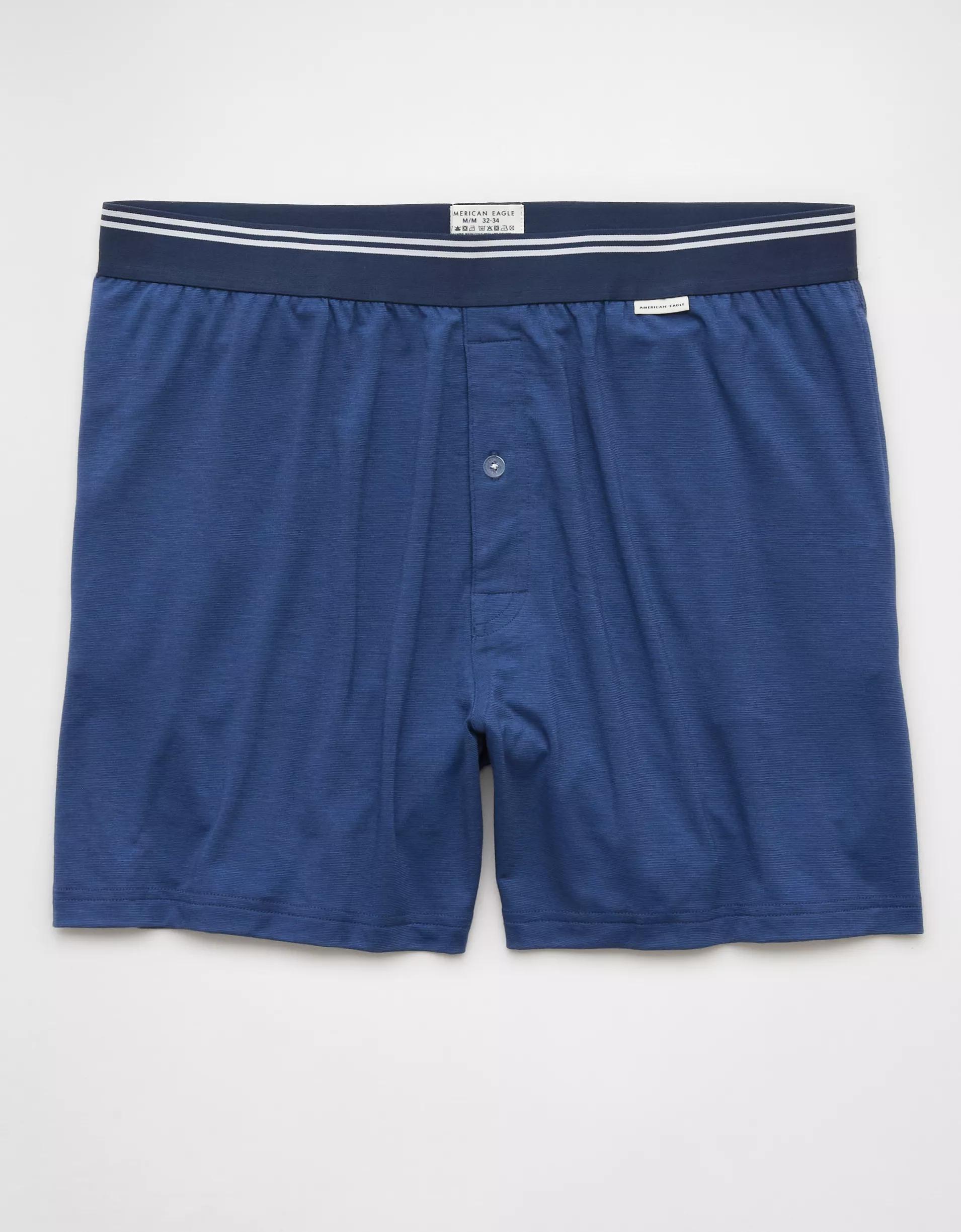 AEO Men's Tiny Snowflakes Ultra Soft Pocket Boxer Short Product Image