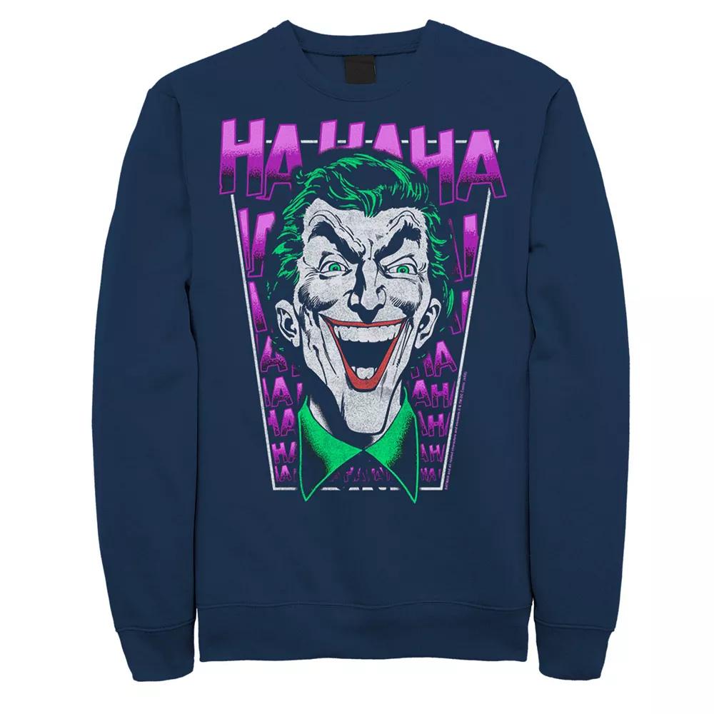 Men's DC Comics Batman The Joker Laughing Sweatshirt,  Product Image