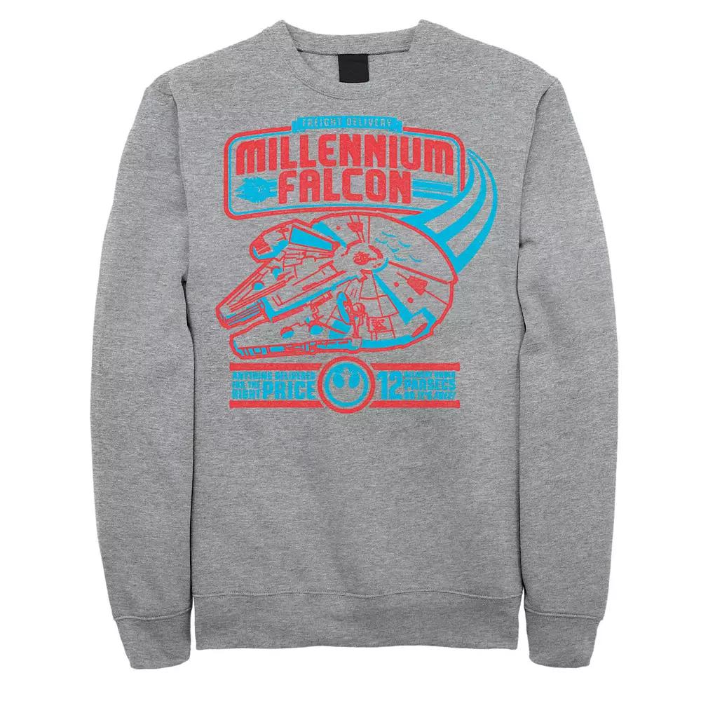 Men's Star Wars Millennium Falcon Freight Delivery Poster Graphic Fleece,  Product Image