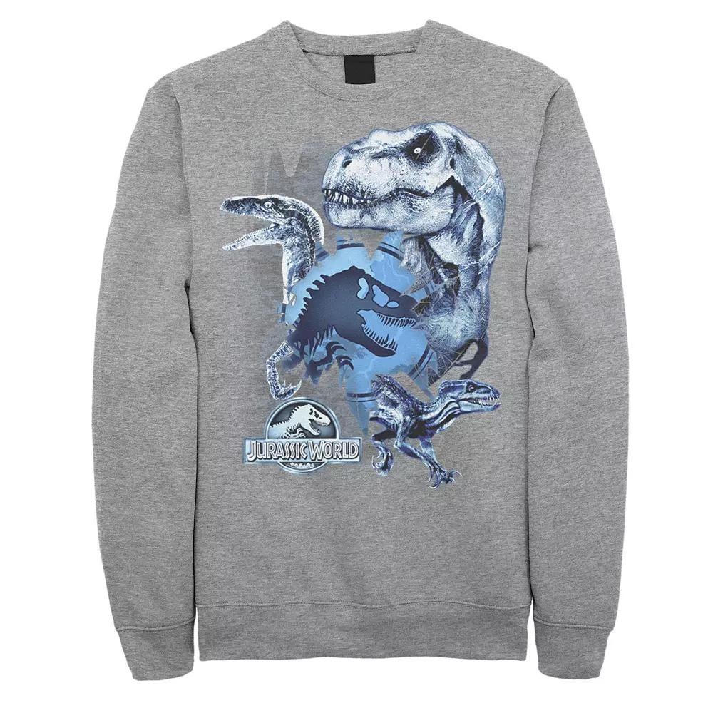 Men's Jurassic World Two T-Rex Squad Camo Shatter Sweatshirt,  Product Image