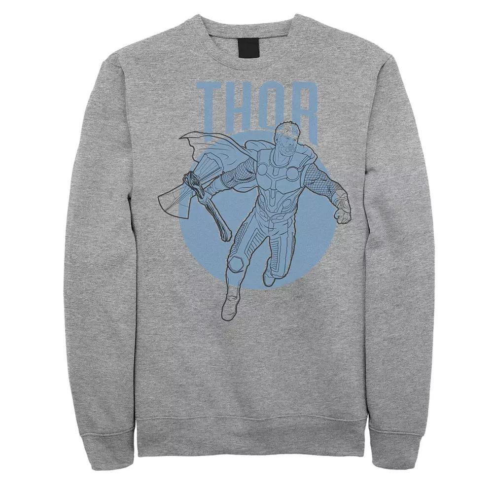 Men's Avengers Endgame Thor Pullover, Size: 3XL, Athletic Grey Product Image