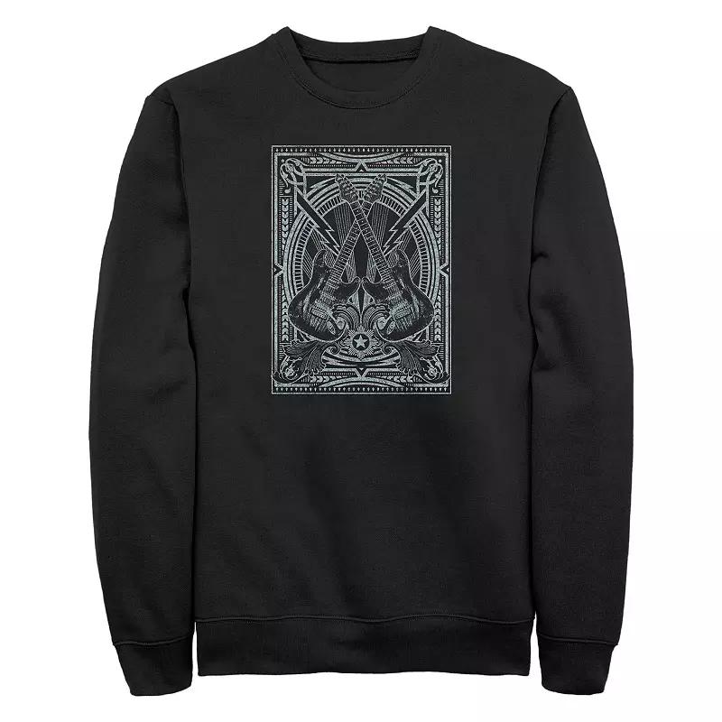 Big & Tall Electric Guitars Graphic Fleece Sweatshirt, Men's,  Product Image