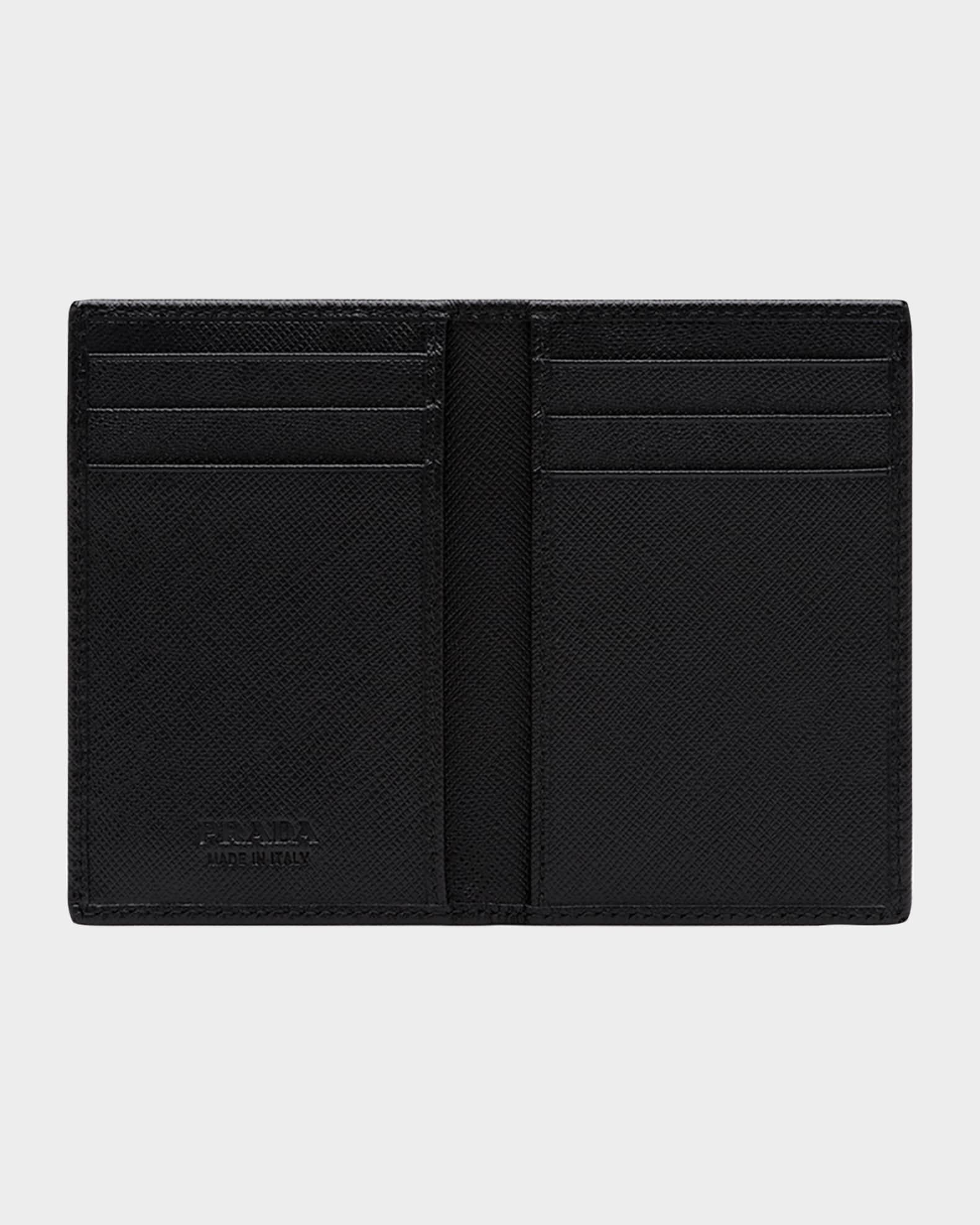 Men's Saffiano Leather Slim Card Holder Wallet Product Image