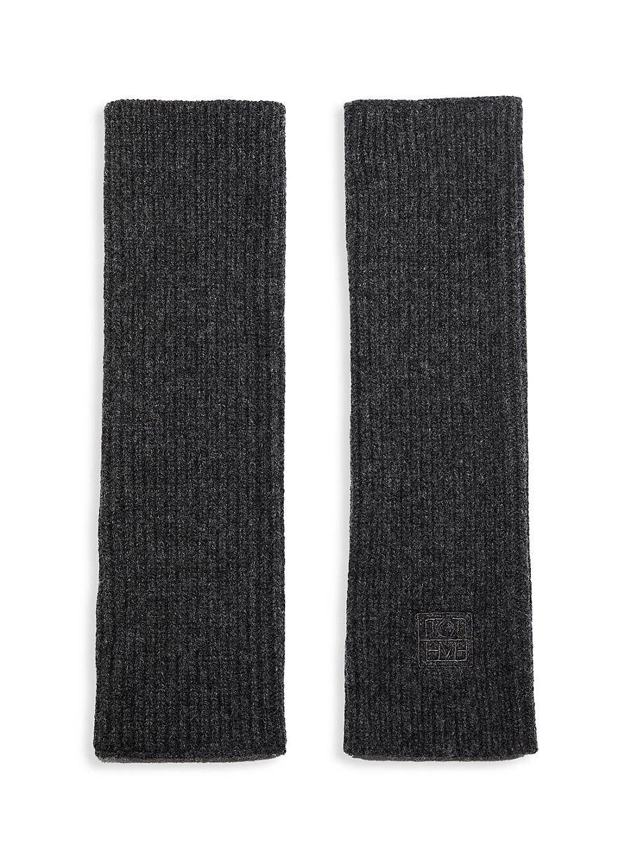 Womens Fingerless Wool & Cashmere Gloves Product Image