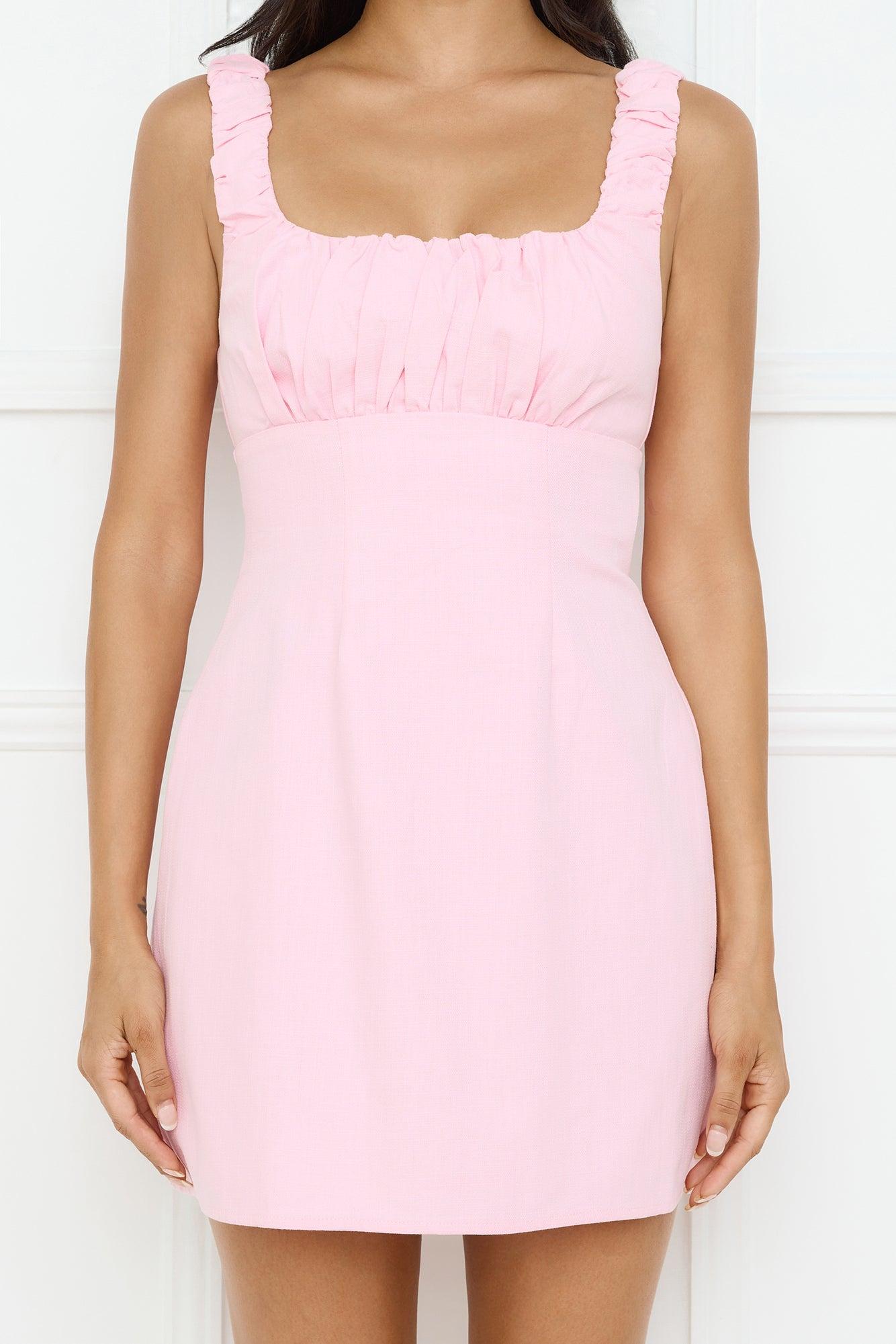 City Sleek Mini Dress Pink Product Image