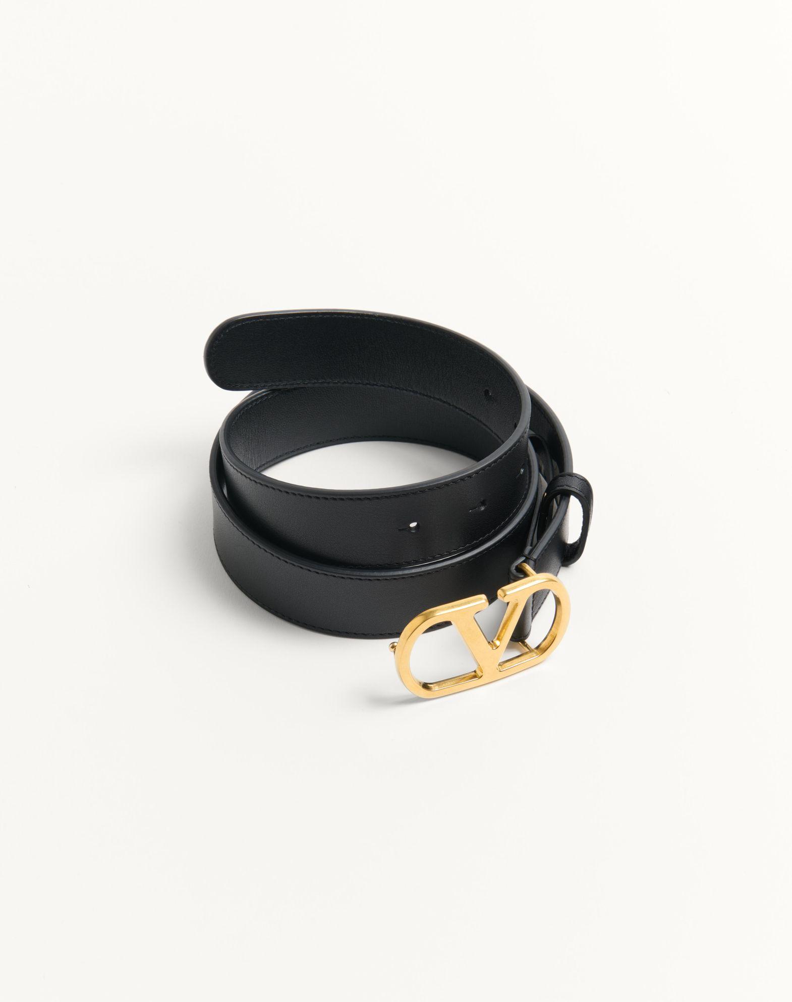 Vlogo Signature Belt In Shiny Calfskin 30 Mm Product Image