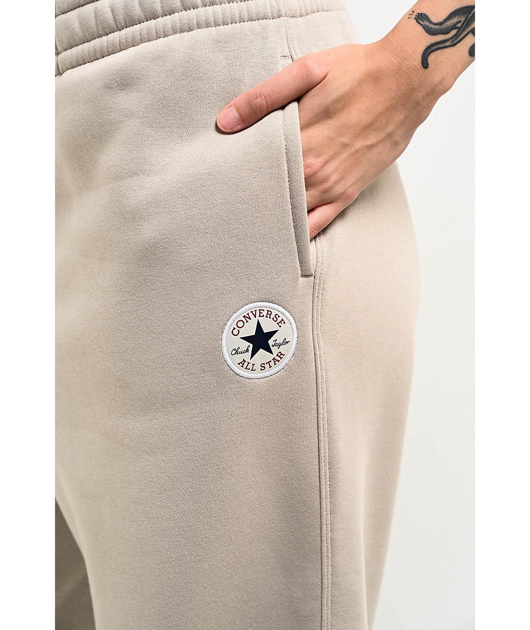 Converse Retro Chuck Taylor Cream Knit Sweatpants Product Image