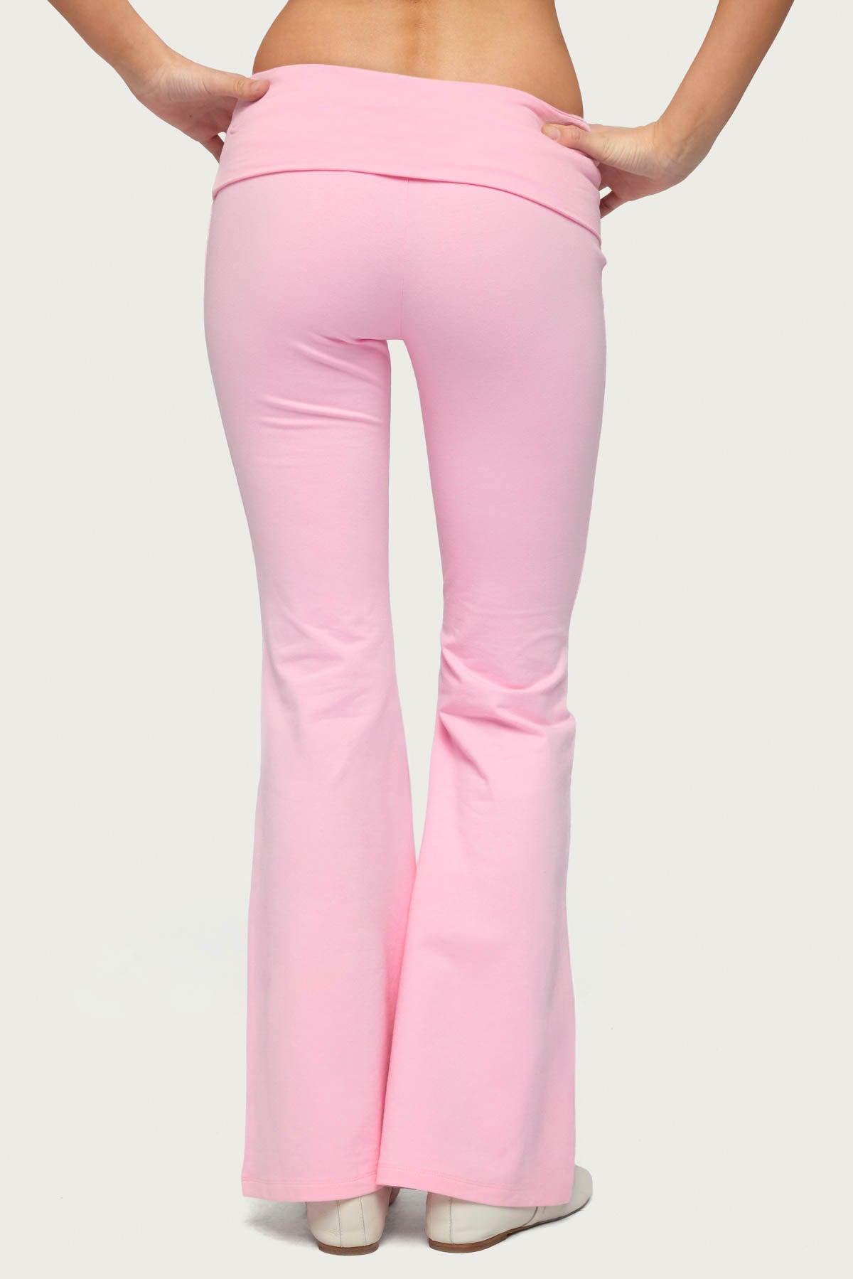 Petite Naomi Foldover Flared Leggings Product Image