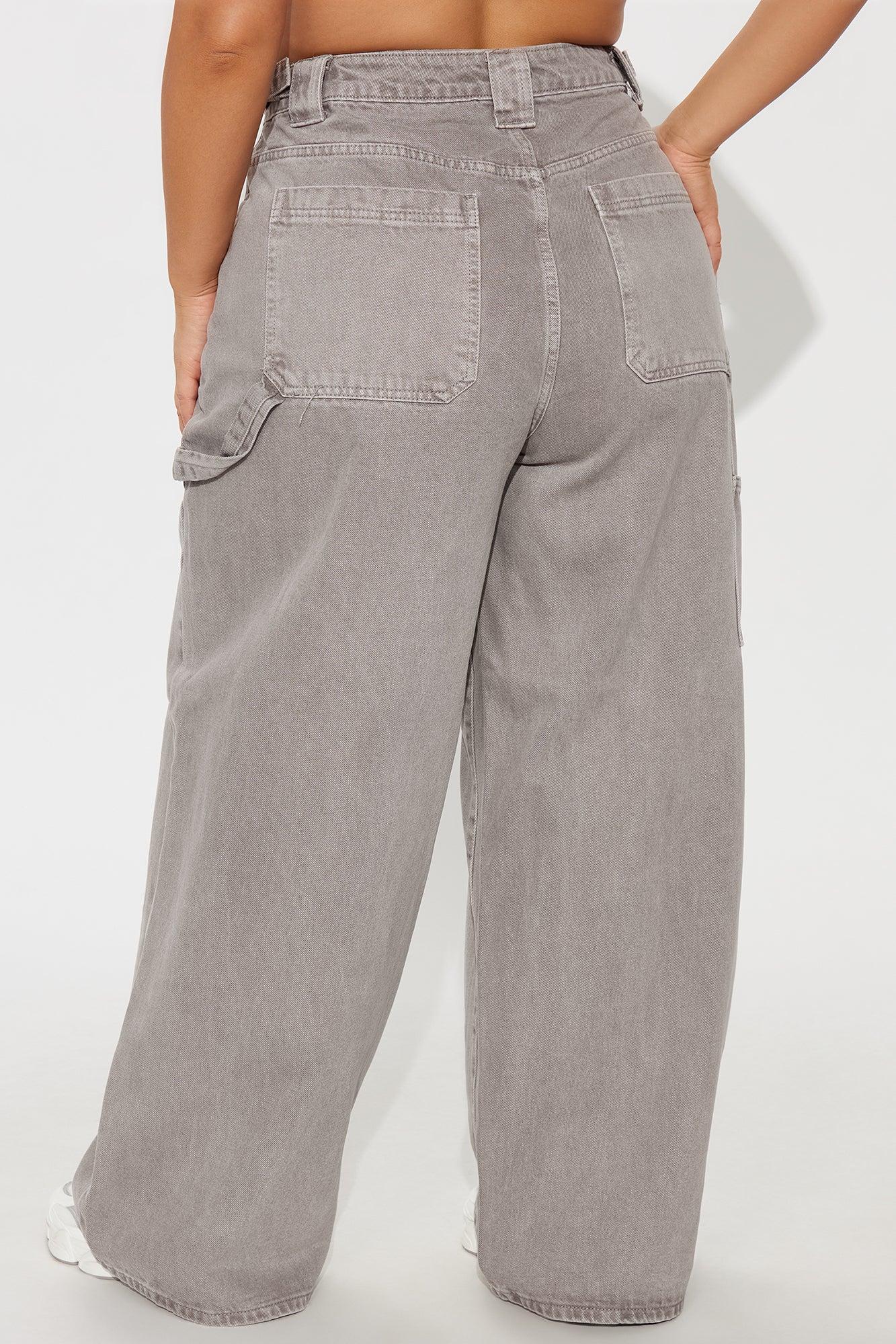 Everything You Want Wide Leg Pant - Grey Female Product Image
