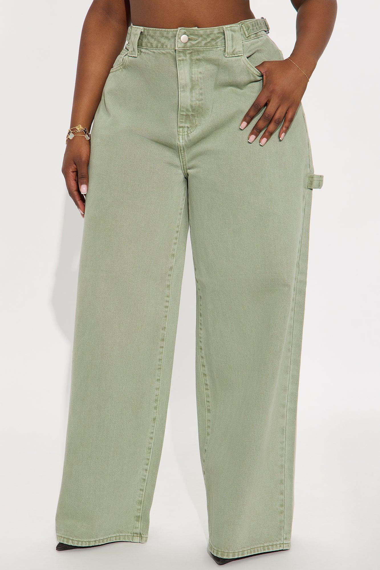 Everything You Want Wide Leg Pant - Sage Product Image