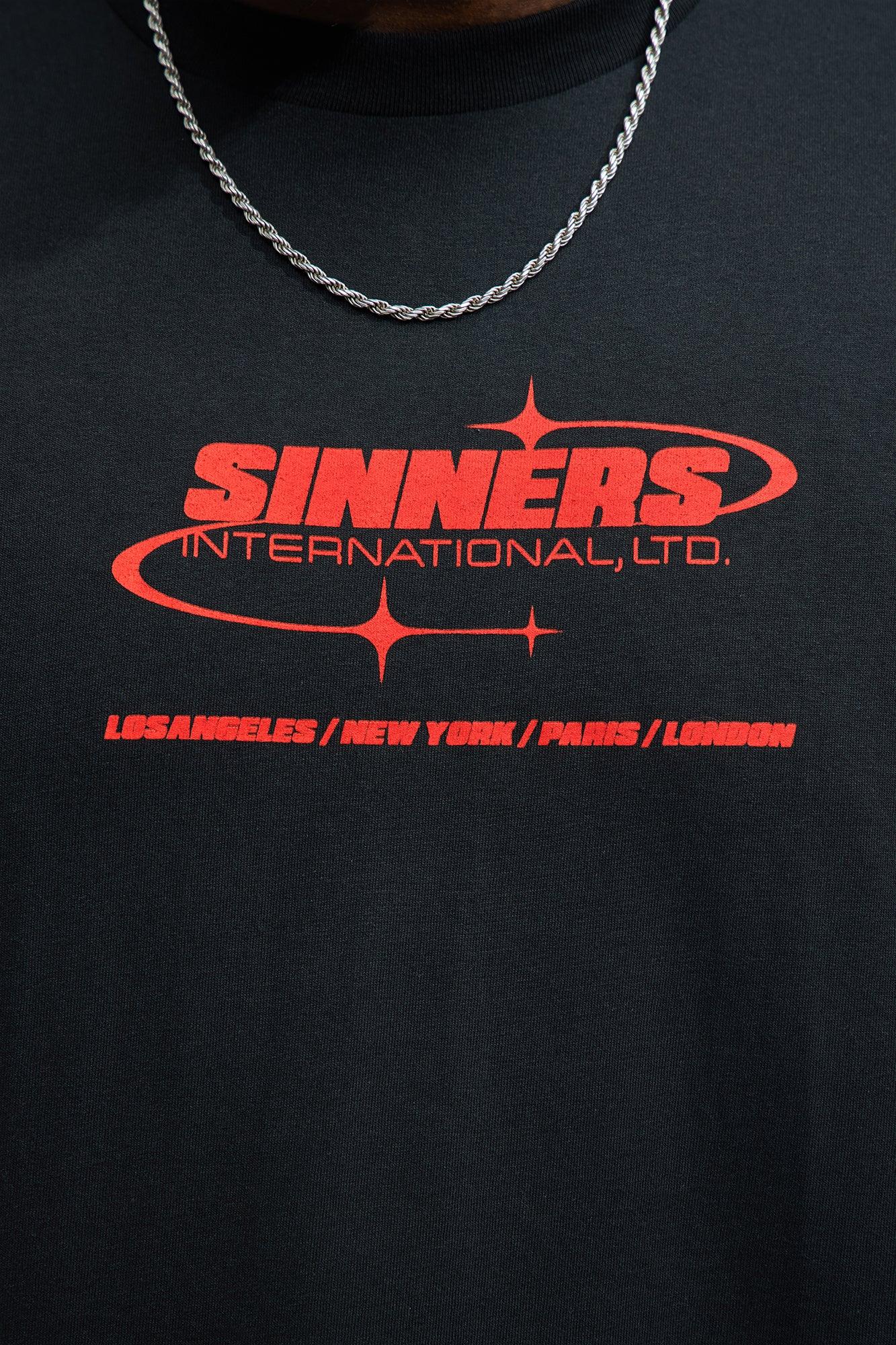 Worldwide Sinners Short Sleeve Tee - Black Product Image