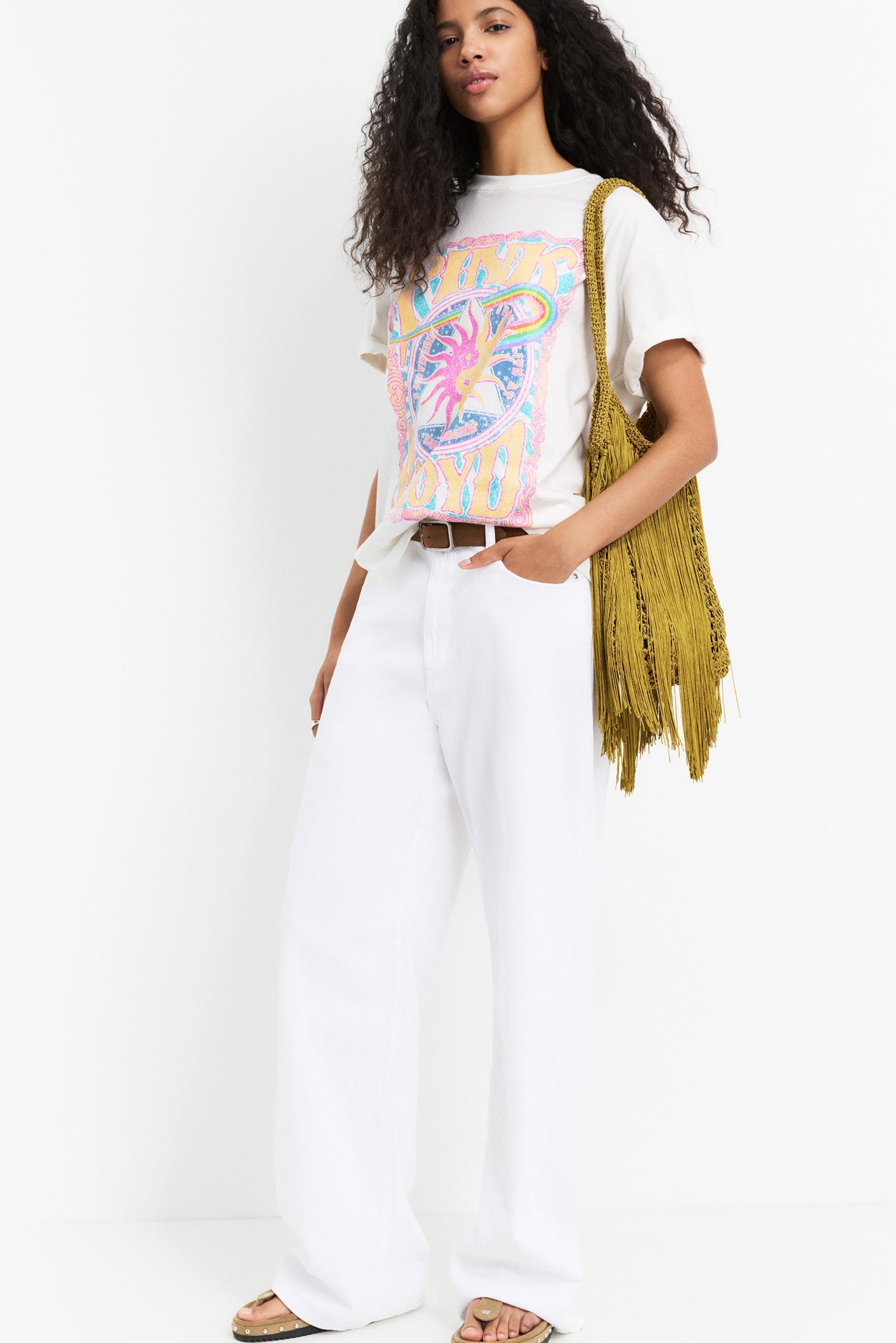 Crochet shoulder bag with fringing Product Image