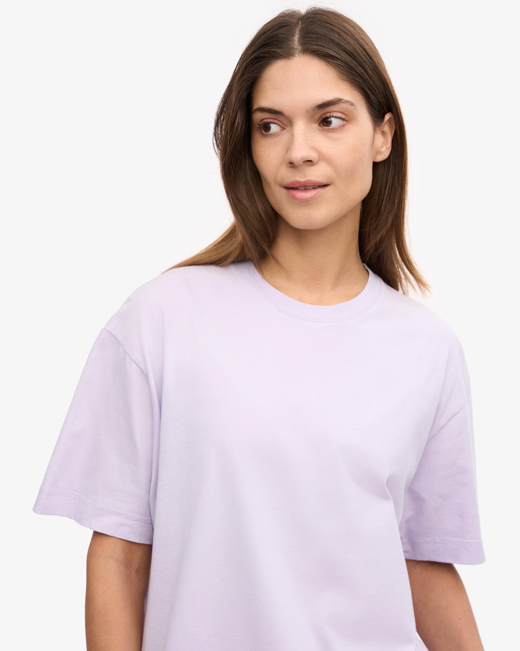 Oversized Organic T-Shirt - Soft Lavender Product Image