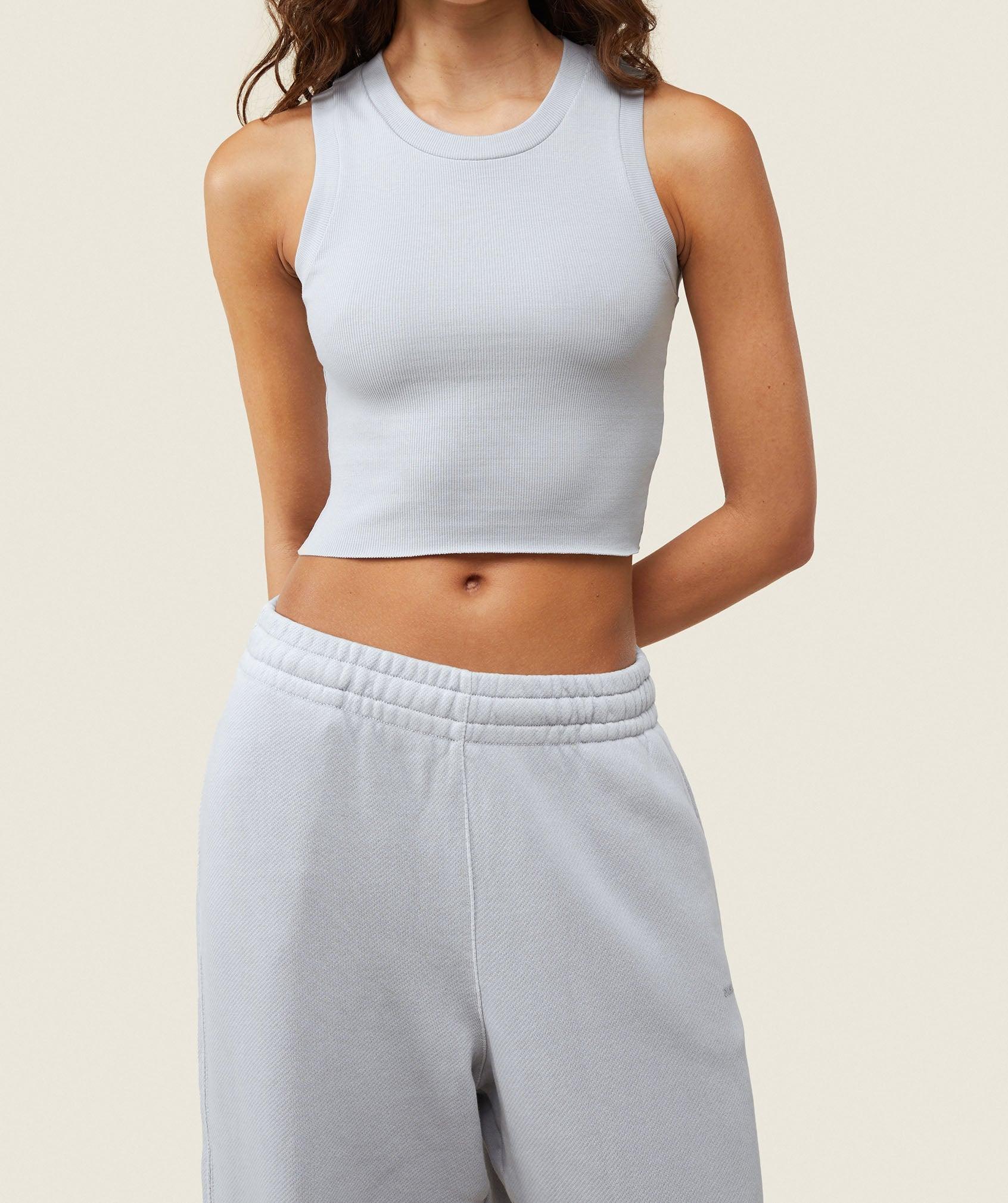Gymshark everywear Ribbed Body Tank - Ice Grey Female Product Image
