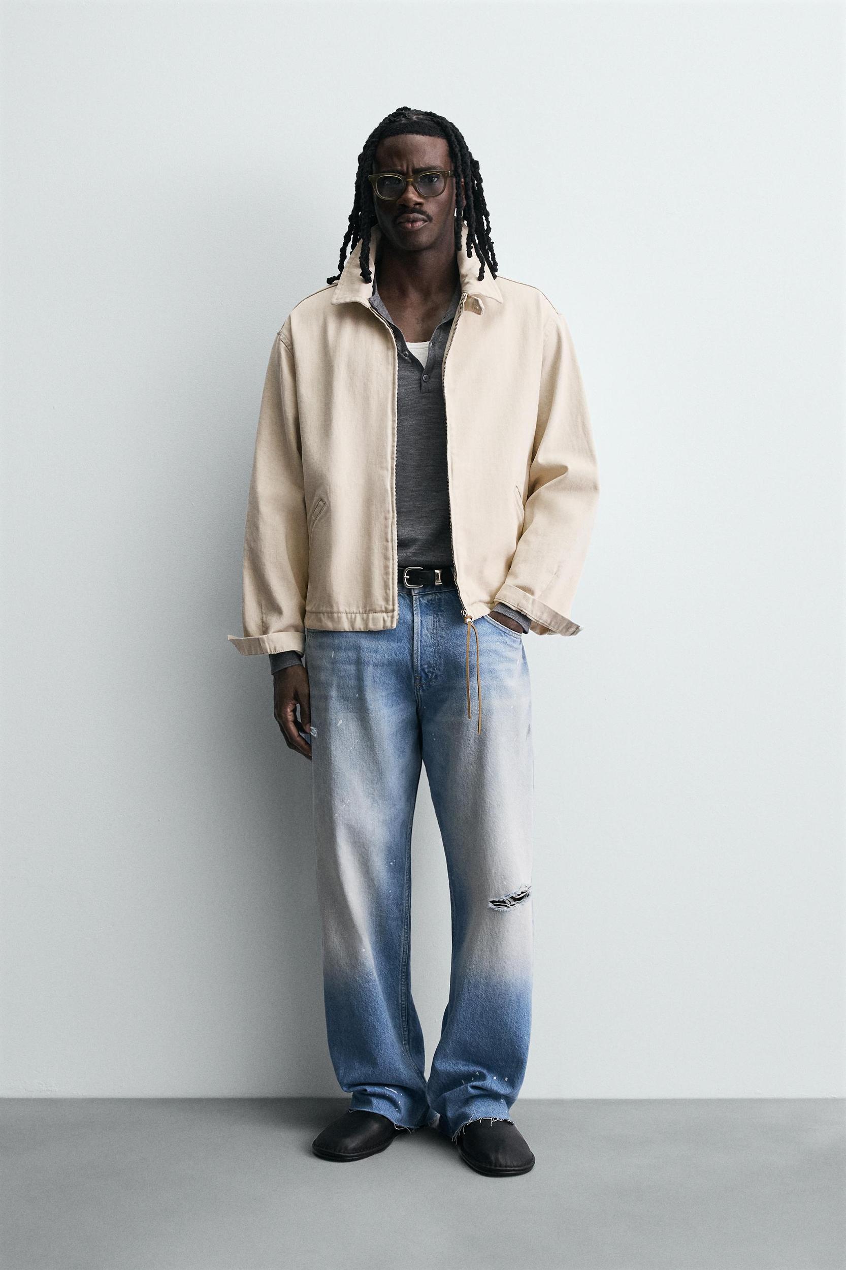 DENIM ZIP-UP JACKET Product Image