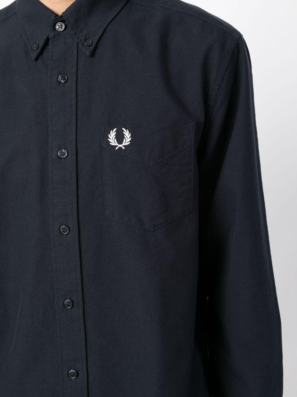 Oxford logo-embroidered cotton shirt  Product Image