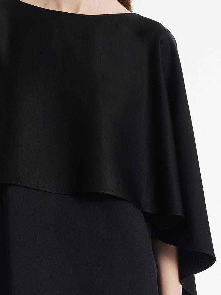 Triacetate Reversible Cape-Style Women Top Product Image