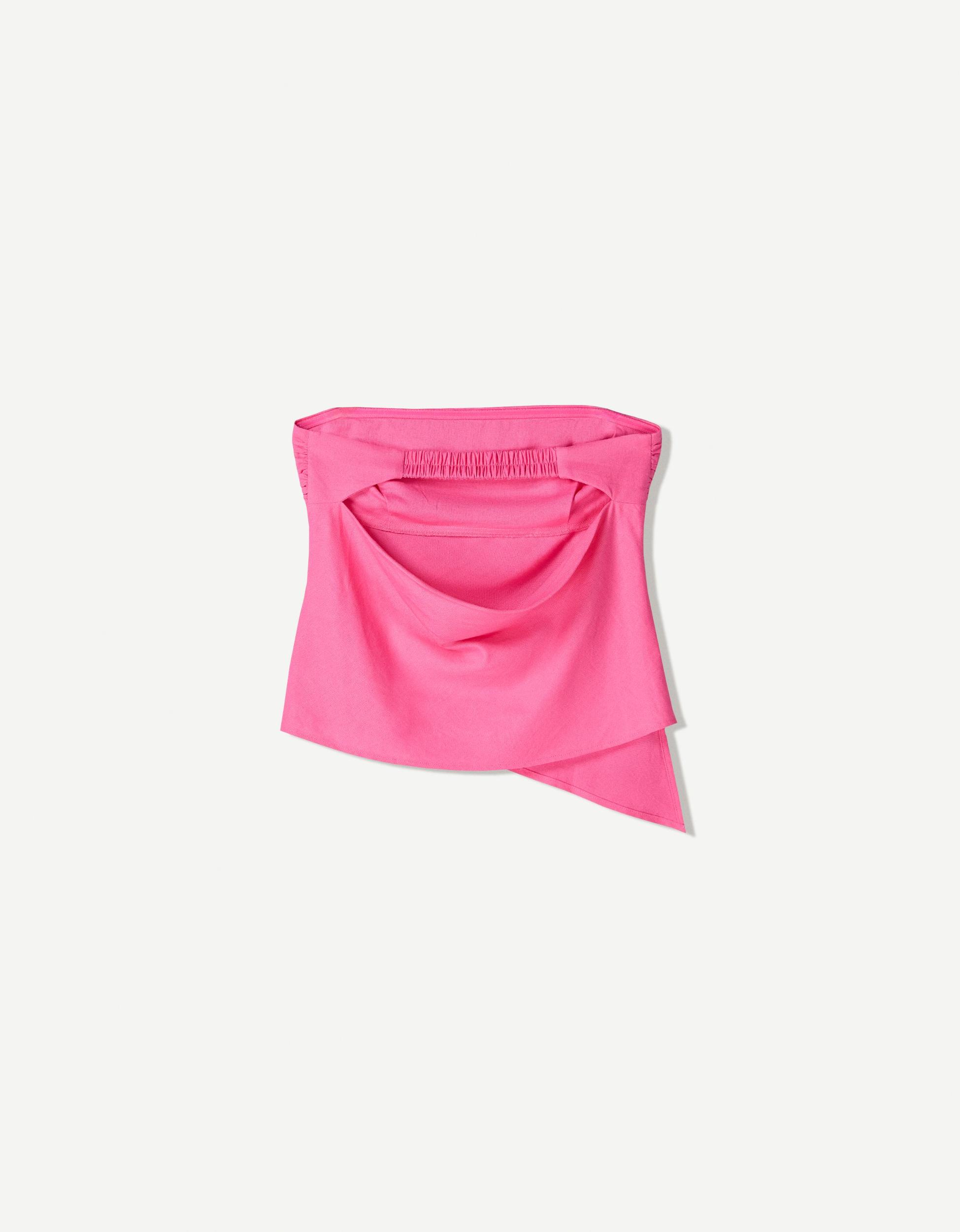 Linen blend bandeau top Product Image