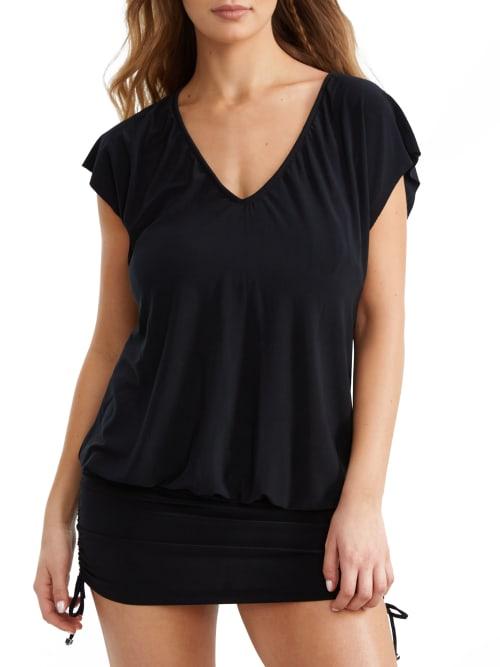 Shirred Swim Dress Cover-Up Product Image