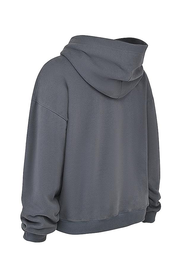 Muse  slate cotton fleece-back hoodie - sale Product Image