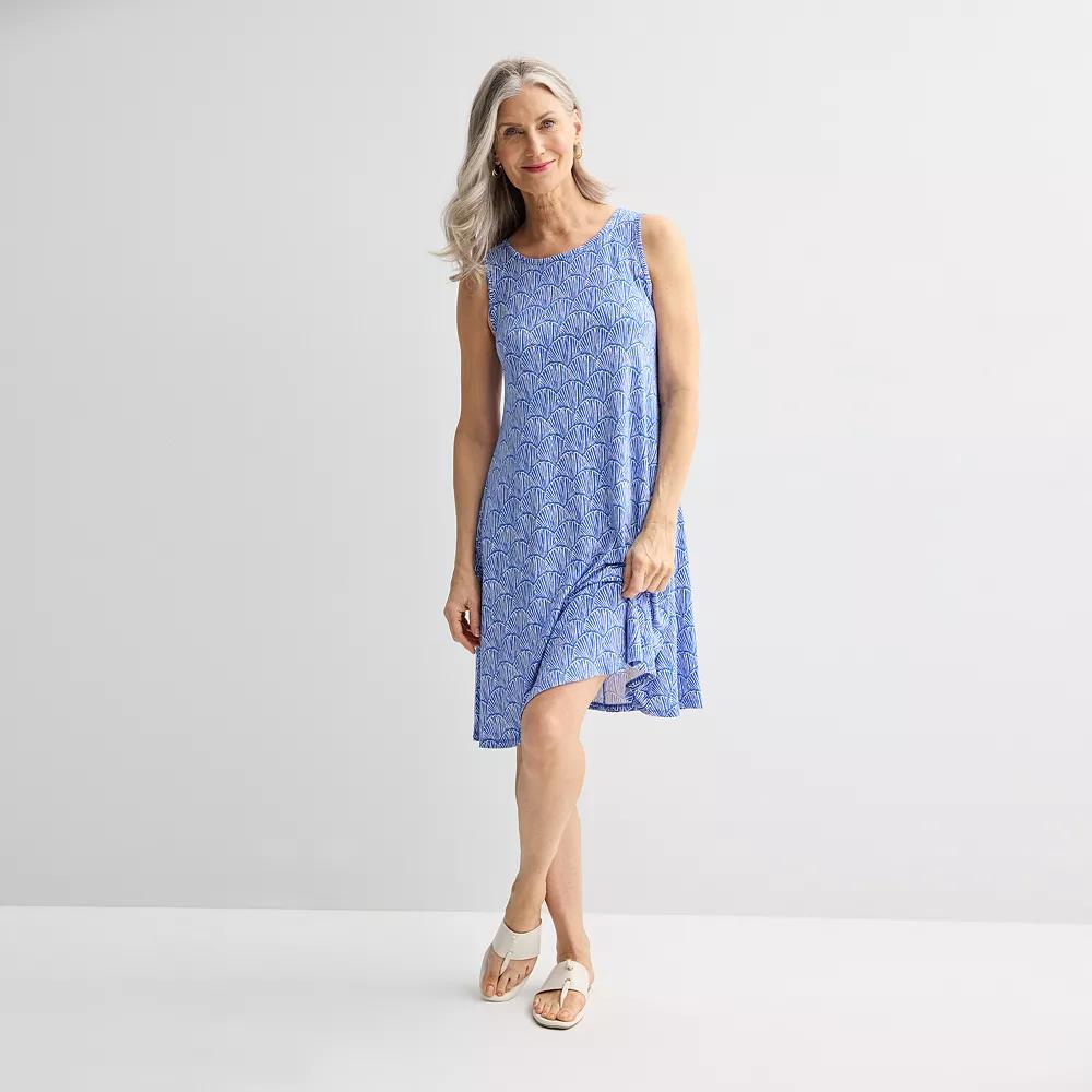Petite Croft & Barrow® Sleeveless Tank Swing Dress, Women's,  Product Image